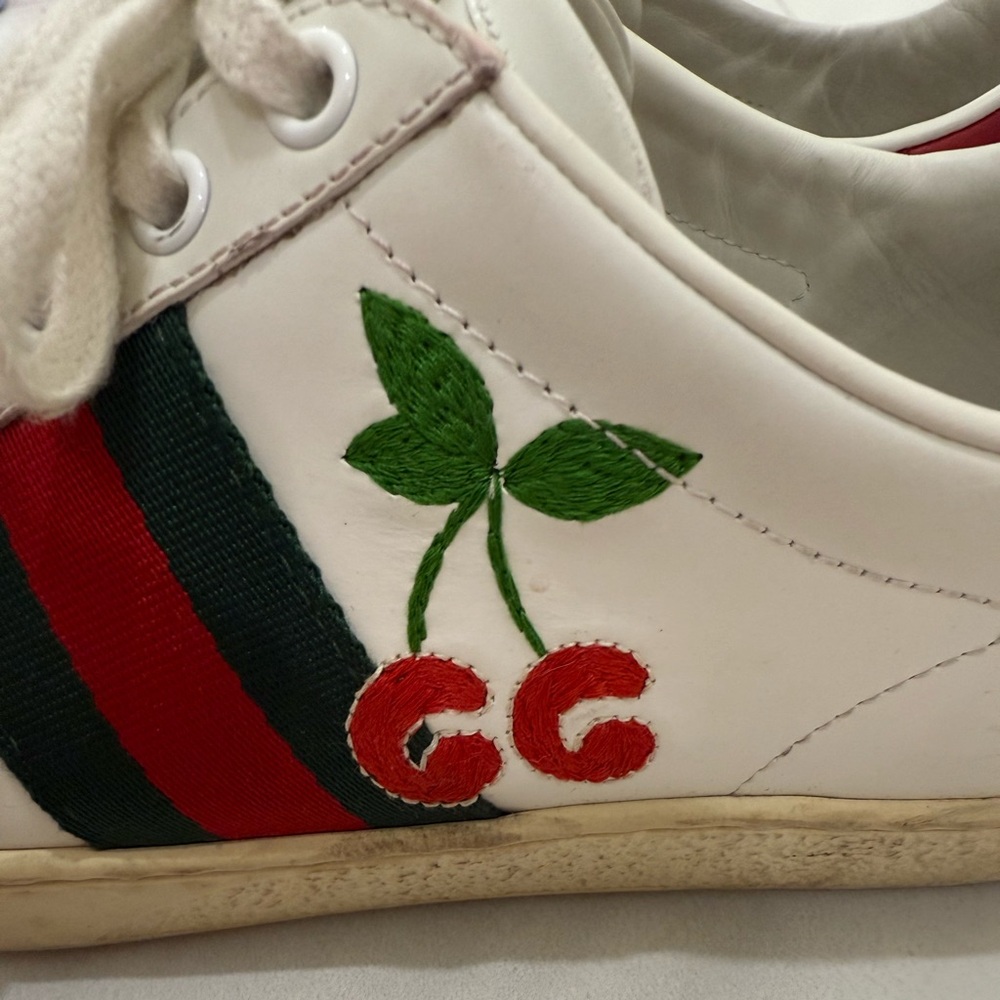 Gucci Wmns Ace GG 'Cherry' - Picture 8 of 13